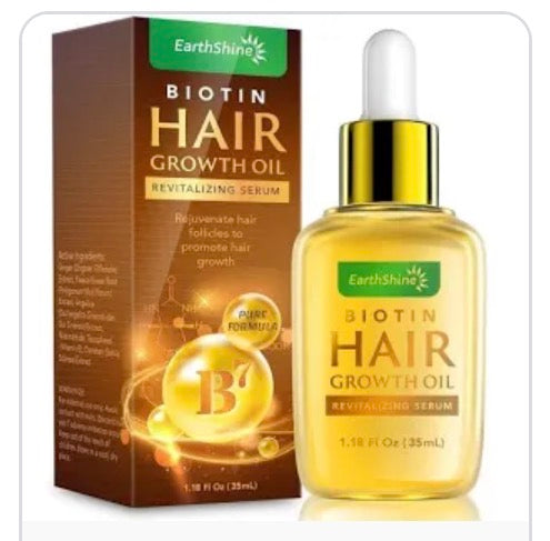 Biotin Hair Repair Serum, Hair Growth Serum for Damaged Hair, Fast-Absorbing Formula Hair Growth Formula, Damaged Hair Treatment for All Hair Types (1.69 Fl Oz)