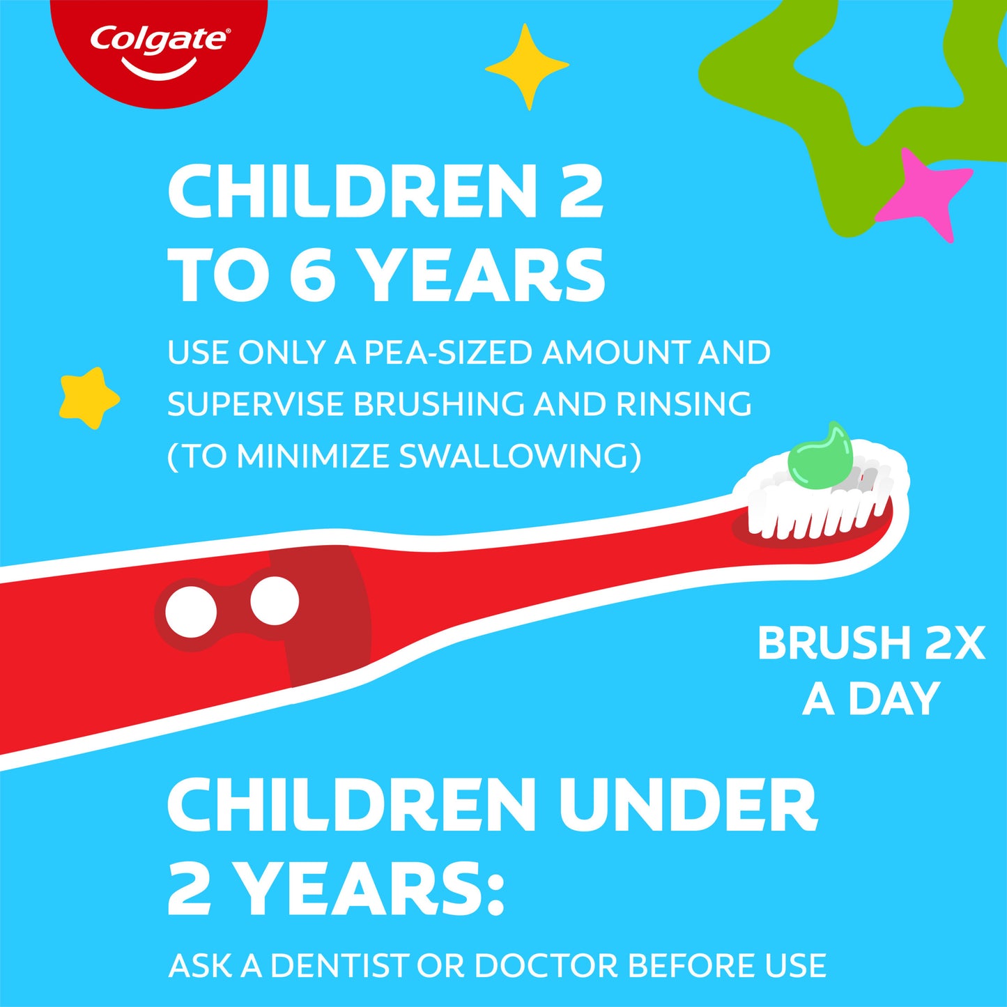 Kids Cavity Protection Toothpaste with Fluoride, Mild Bubble Fruit, 4.6 Oz, 2 Pack