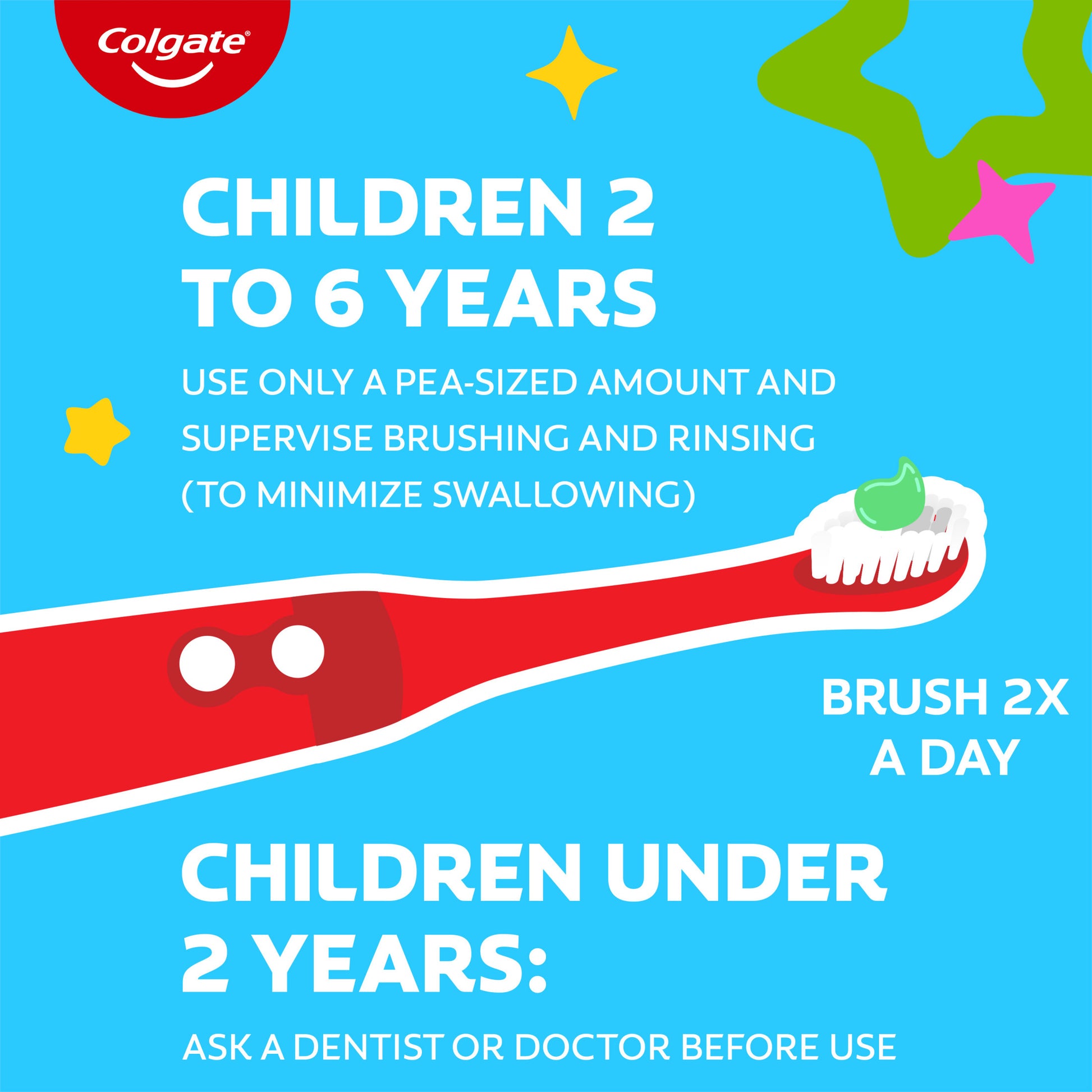 Kids Cavity Protection Toothpaste with Fluoride, Mild Bubble Fruit, 4.6 Oz, 2 Pack