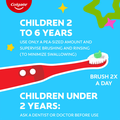 Kids Cavity Protection Toothpaste with Fluoride, Mild Bubble Fruit, 4.6 Oz, 2 Pack