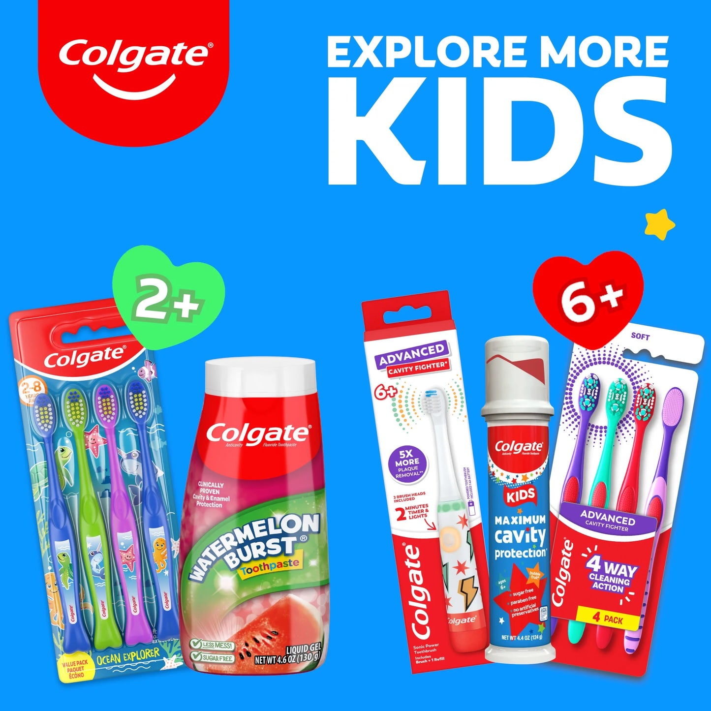 Kids Cavity Protection Toothpaste with Fluoride, Mild Bubble Fruit, 4.6 Oz, 2 Pack