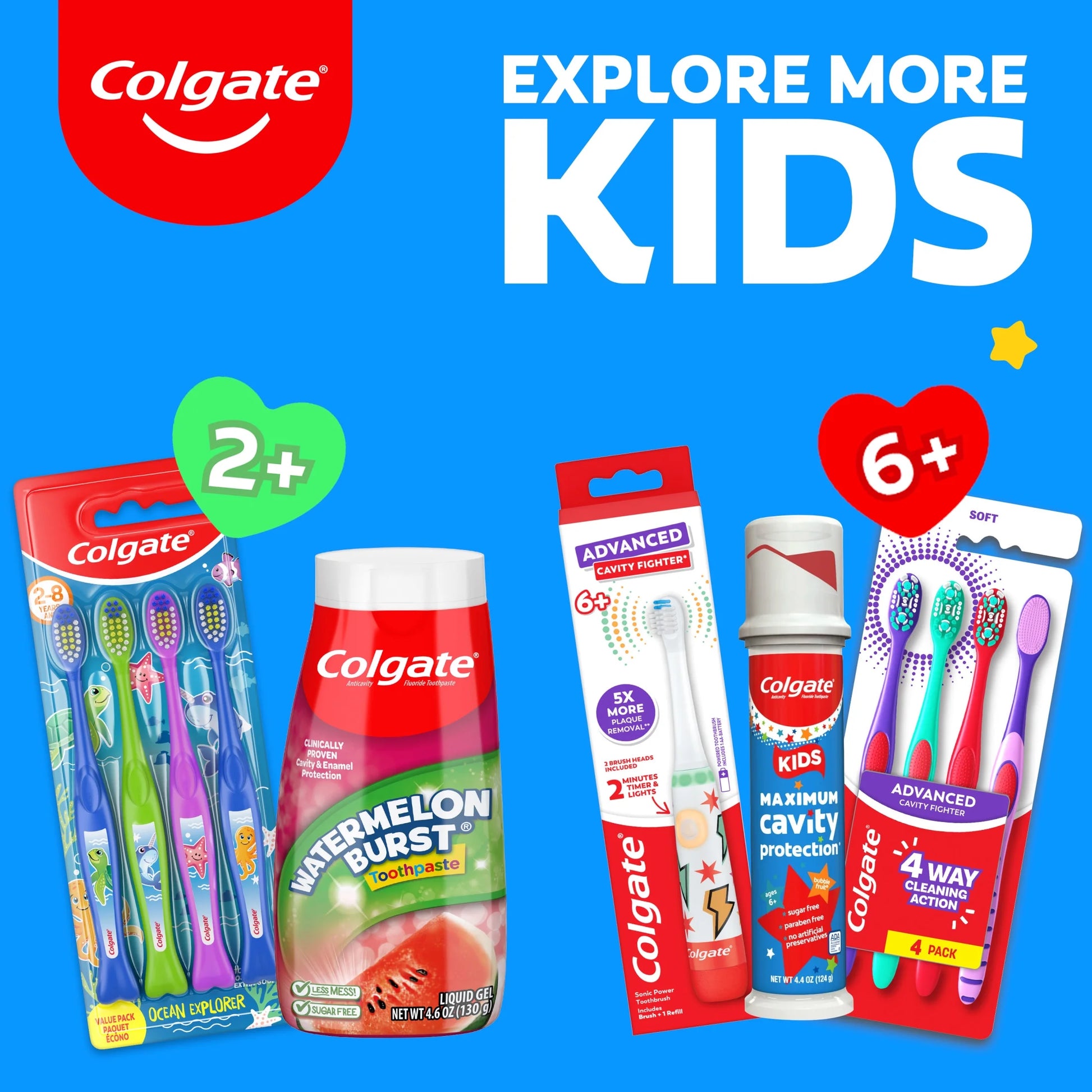 Kids Cavity Protection Toothpaste with Fluoride, Mild Bubble Fruit, 4.6 Oz, 2 Pack