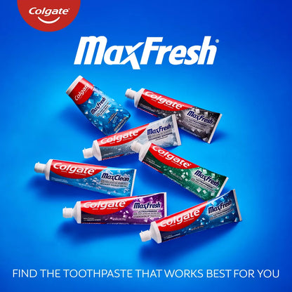Colgate Maxfresh Travel Toothpaste - Cool Mint - 1.9Oz: Paste, Sodium Fluoride, Mint Flavor
