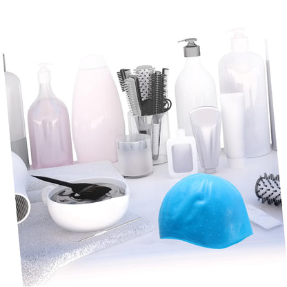 Silicone Hair Dyeing Cap Needle Professional Hair Highlighting Tool for Salon Use for Coloring Comfortable Fit