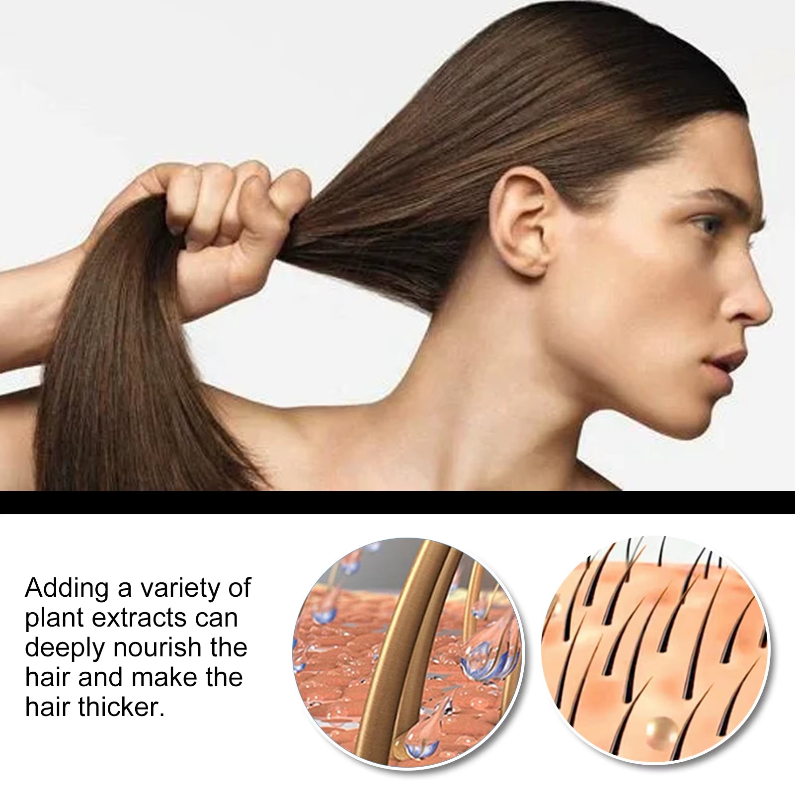 Jaysuing Natural Batana Oil Hair Spray anti Hair Loss Hair Care Promotes Hair Growth Suitable for Men and Women Hair Conditioner
