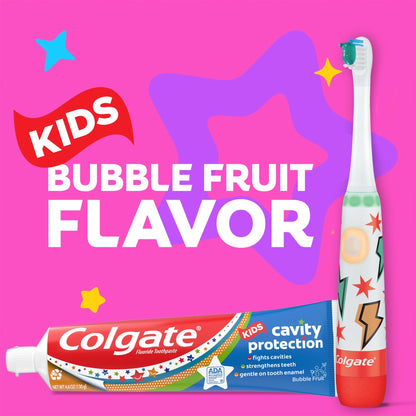 Kids Cavity Protection Toothpaste with Fluoride, Mild Bubble Fruit, 4.6 Oz, 2 Pack