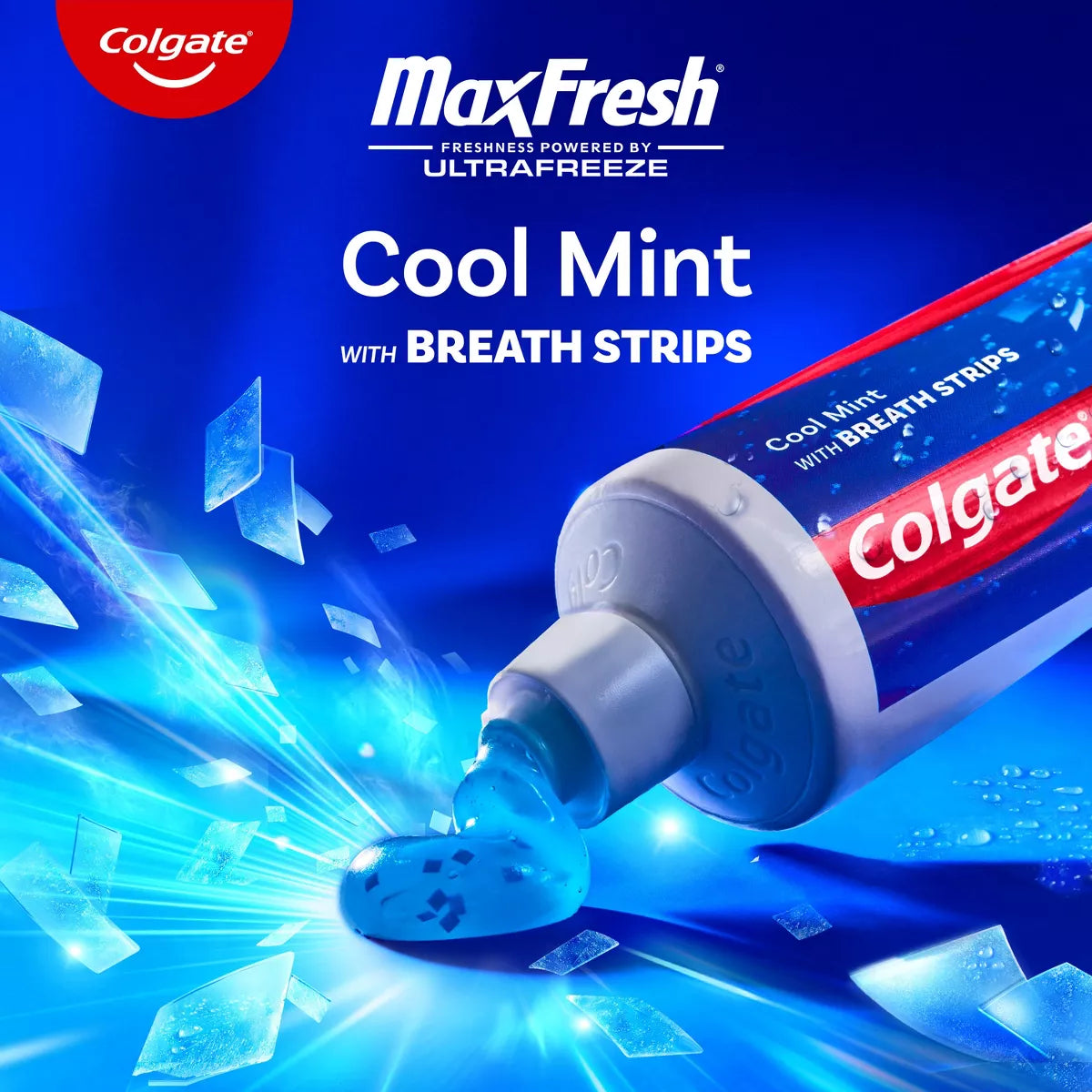 Colgate Maxfresh Travel Toothpaste - Cool Mint - 1.9Oz: Paste, Sodium Fluoride, Mint Flavor