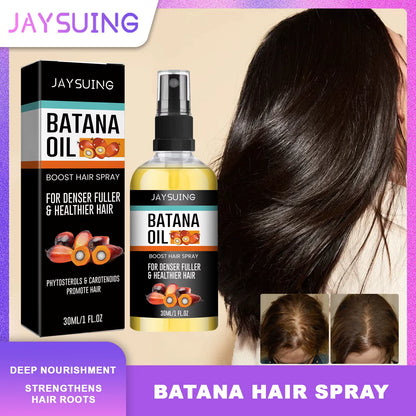Jaysuing Natural Batana Oil Hair Spray anti Hair Loss Hair Care Promotes Hair Growth Suitable for Men and Women Hair Conditioner