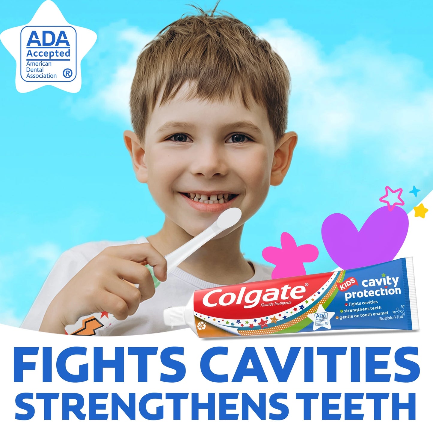 Kids Cavity Protection Toothpaste with Fluoride, Mild Bubble Fruit, 4.6 Oz, 2 Pack