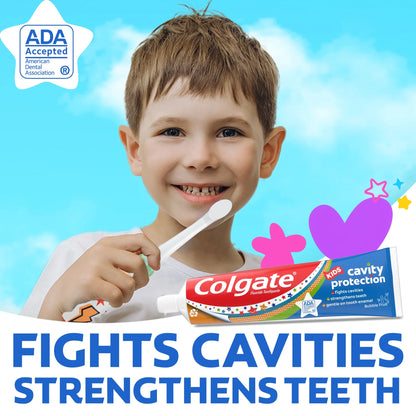 Kids Cavity Protection Toothpaste with Fluoride, Mild Bubble Fruit, 4.6 Oz, 2 Pack
